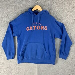 Florida University Gators Hoodie Mens Large Blue  Pullover Sweatshirt NCAA